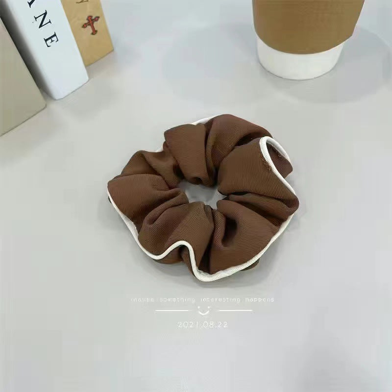 Wholesale Autumn and Winter milk brown Women's New Simple Head Rope Sweet Hair Accessories